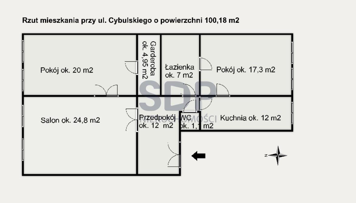 Mieszkanie trzypokojowe na sprzedaż Wrocław, Śródmieście, Nadodrze, Cybulskiego  100m2 Foto 5