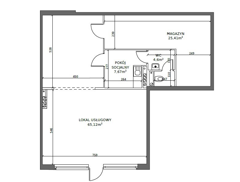 Nowoczesny lokal handlowy 102 m², dostępny od zaraz Toruń, Bydgoskie Przedmieście  103m2 Foto 1