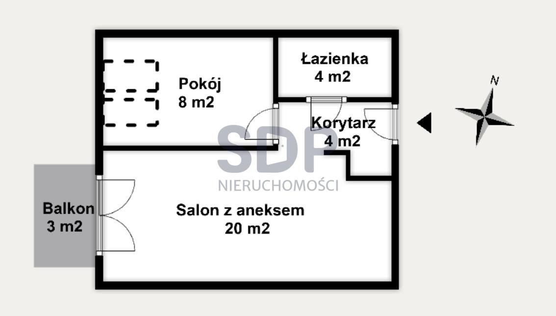 Mieszkanie dwupokojowe na sprzedaż Wrocław, Krzyki, Księże Wielkie, Opolska  37m2 Foto 2