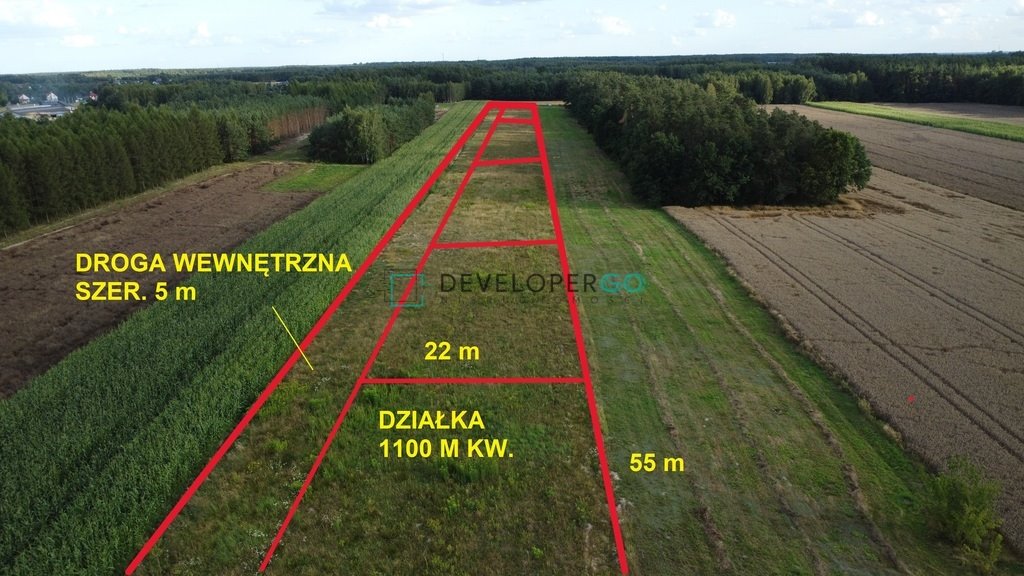 Działki budowlane 1100 m² z WZ, dojazd 2 strony - polecam! Dąbrówka-Wyłazy  1 100m2 Foto 1