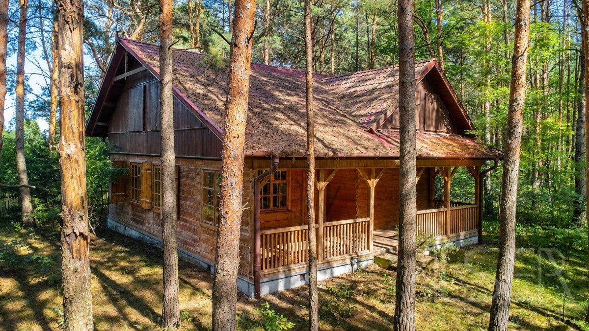 Drewniany dom z bala 119 m² (Ostrykół Dworski) Ostrykół Dworski, Narwiańska  119m2 Foto 1