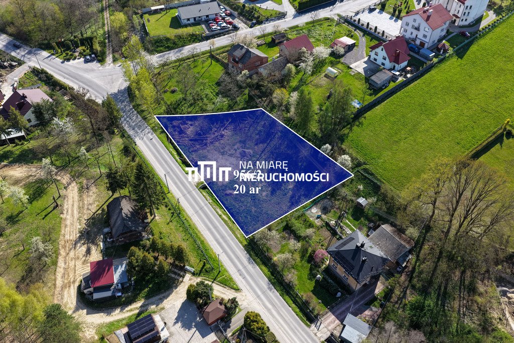 Działka usługowa 20 arów przy drodze asfaltowej w Hermanowej Hermanowa  2 000m2 Foto 1