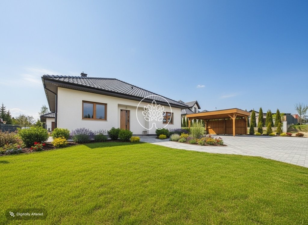 Nowoczesny dom parterowy 106 m² z ogrodem i tarasem Kruszyn  106m2 Foto 1