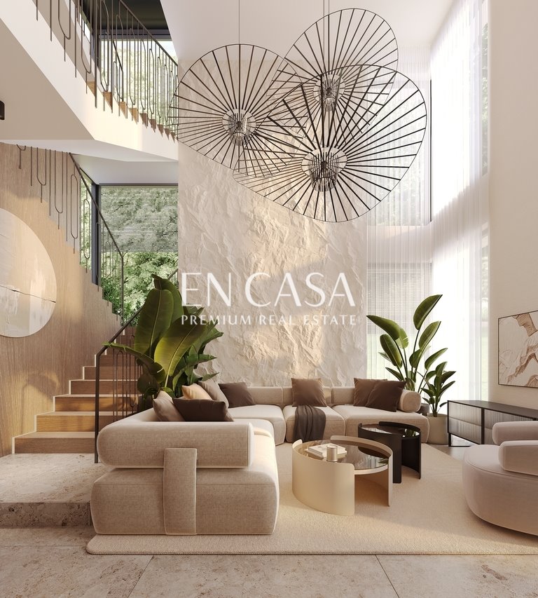 Nowoczesny dom 287 m2 z ogródkiem 300 m2, inteligentny, panoramiczne okna Warszawa, Wilanów, Zawady  287m2 Foto 1