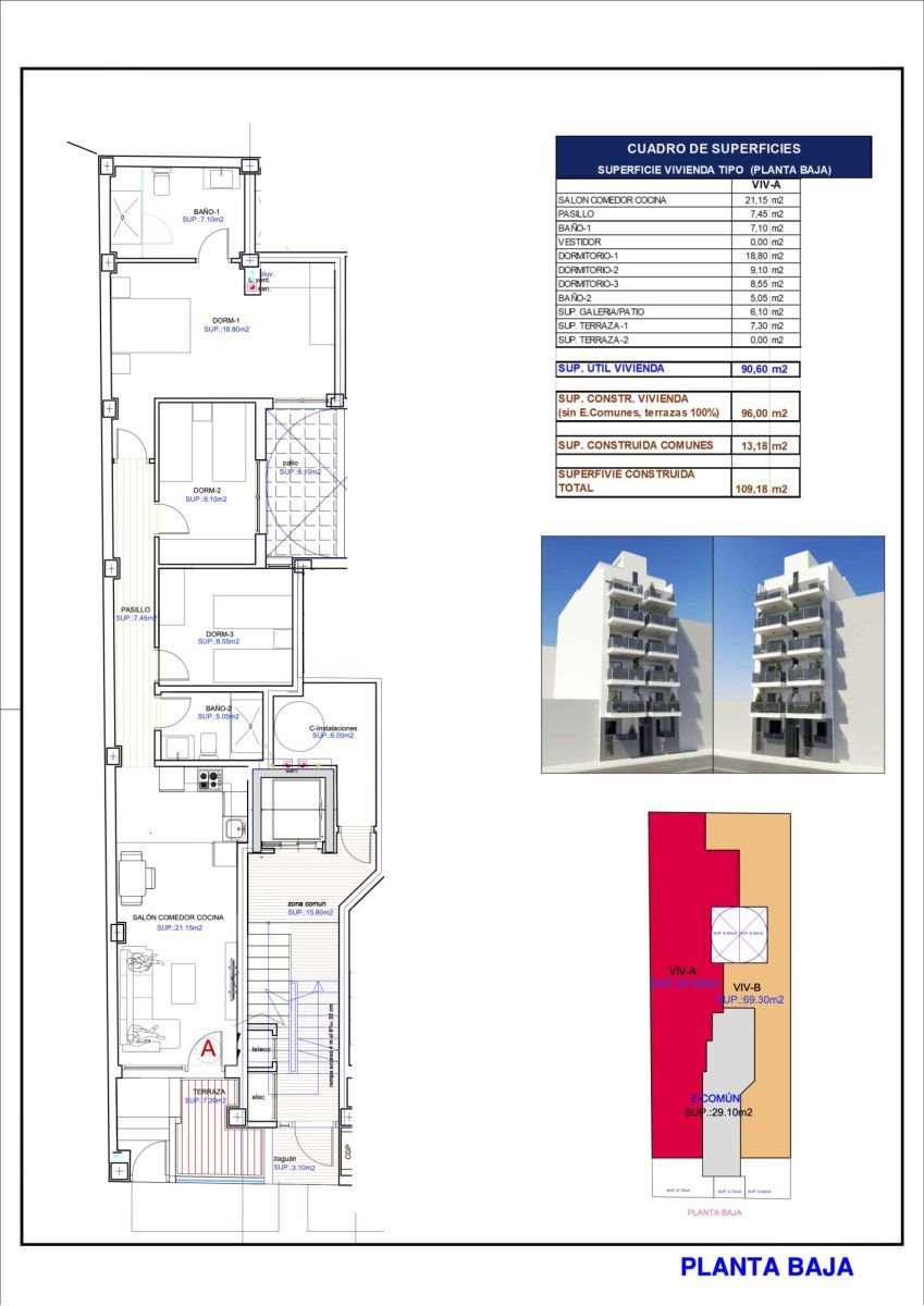 Mieszkanie czteropokojowe  na sprzedaż Hiszpania, Torrevieja, C. Ntra. Sra. de Monserrate  91m2 Foto 3