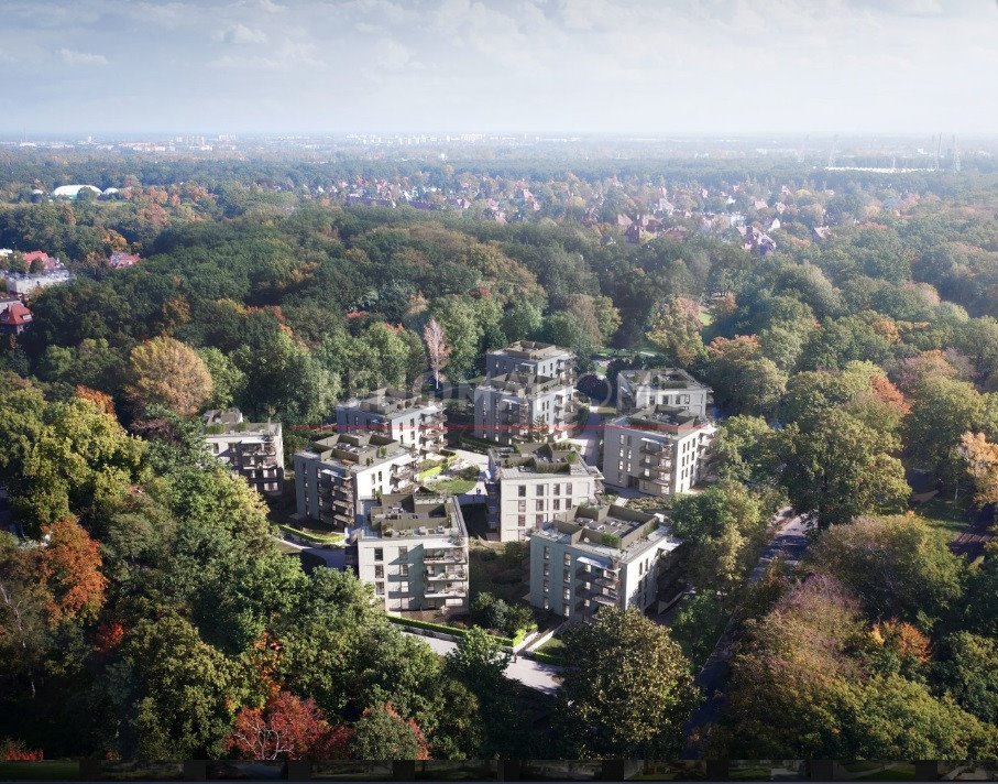 Nowoczesny apartament z dużym ogrodem i balkonem 15 m² Wrocław, Zalesie  72m2 Foto 1