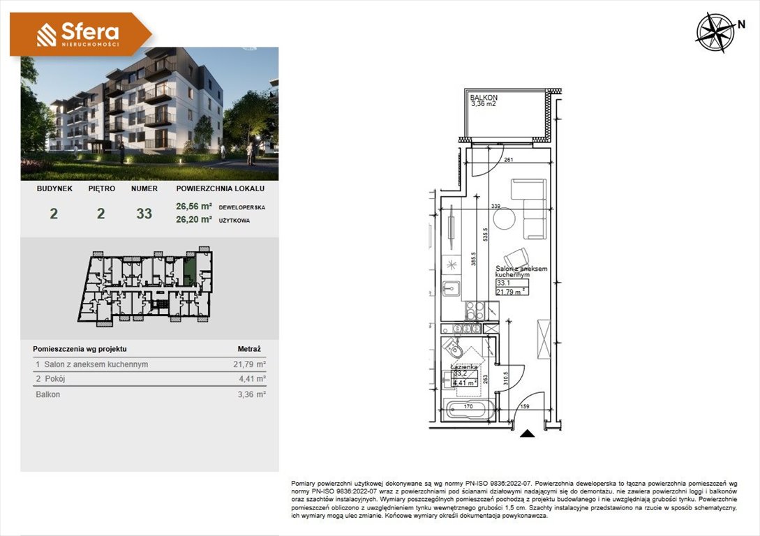 Kawalerka na sprzedaż Bydgoszcz, Szwederowo  26m2 Foto 7