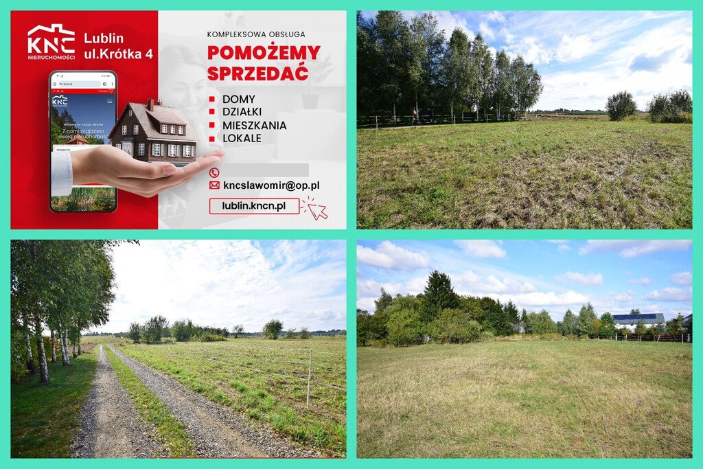 Działka budowlana 1703 m² w Motyczu – szybki dojazd do Lublina Motycz  1 703m2 Foto 1
