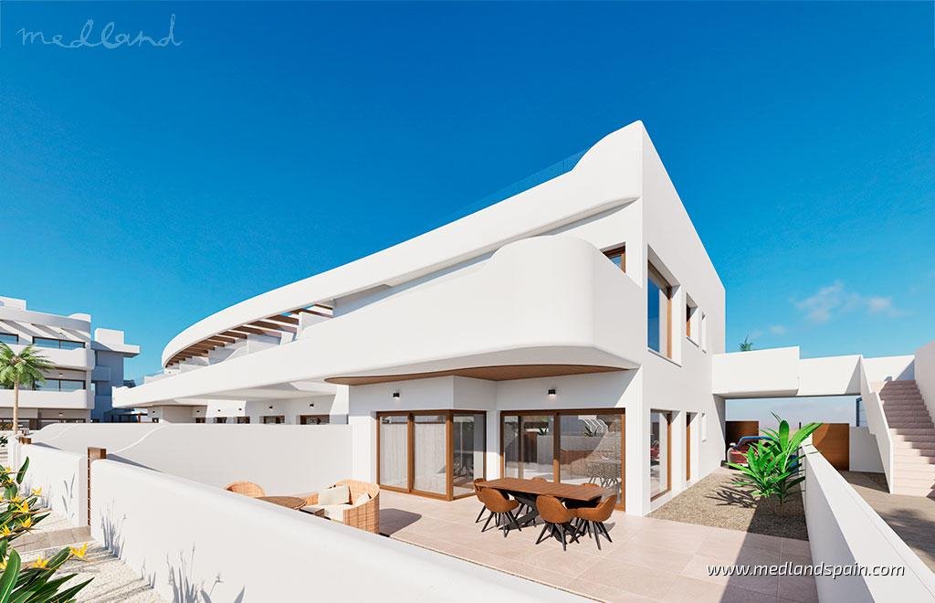 Nowoczesne mieszkania z tarasem blisko plaży w Los Alcázares Hiszpania, Los Alcázares  58m2 Foto 1
