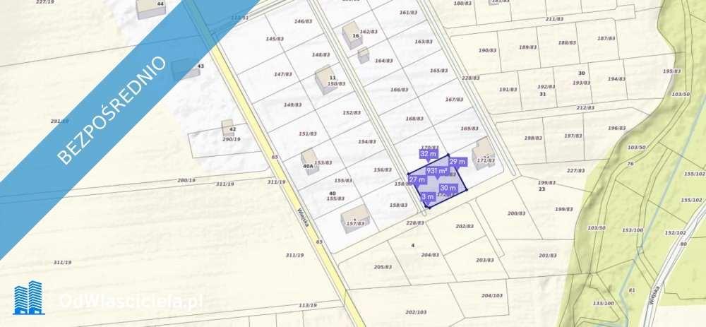 Działka budowlana na sprzedaż Czarków, Spokojna  936m2 Foto 1