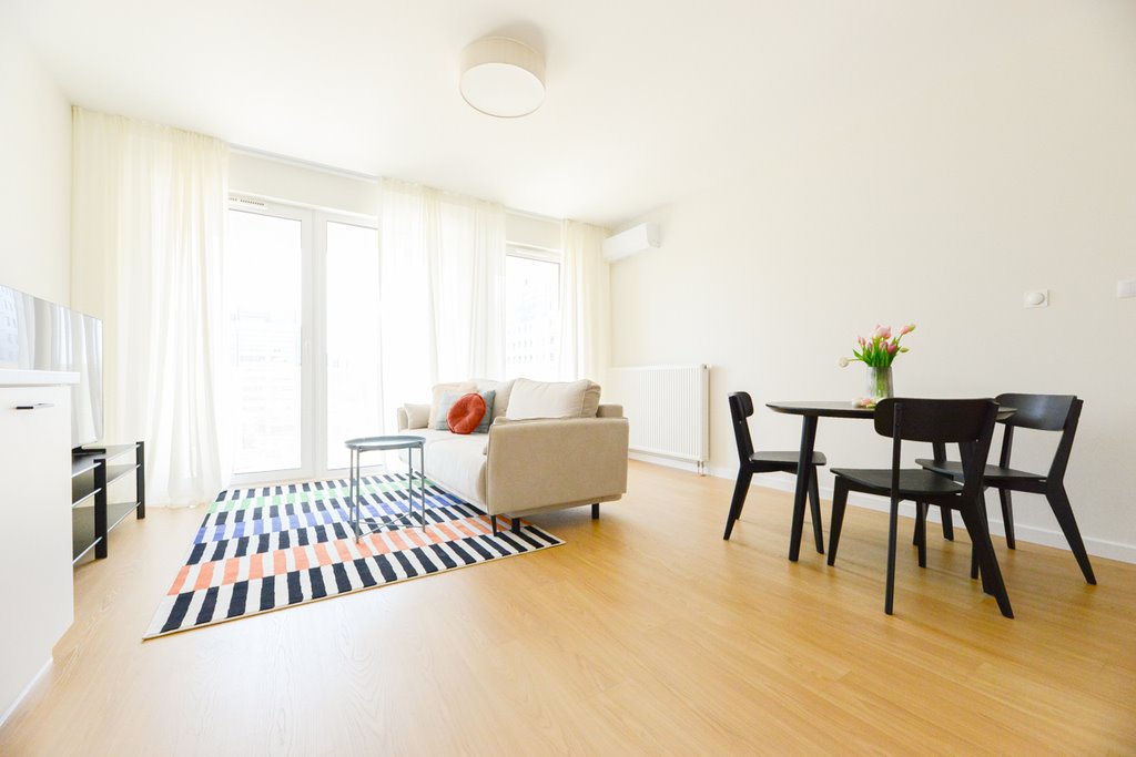 Nowoczesny apartament premium 2 pok. z tarasem i garażem. Warszawa, Mokotów, Domaniewska  43m2 Foto 1
