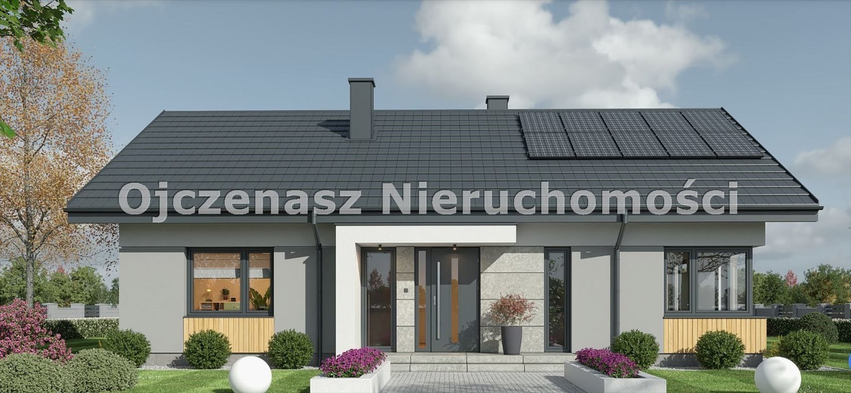 Nowoczesny dom 116,77 m2 z tarasem i ogrodem Szczutki  117m2 Foto 1