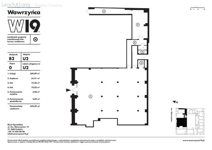 Lokal użytkowy na wynajem Kraków, św. Wawrzyńca  428m2 Foto 3