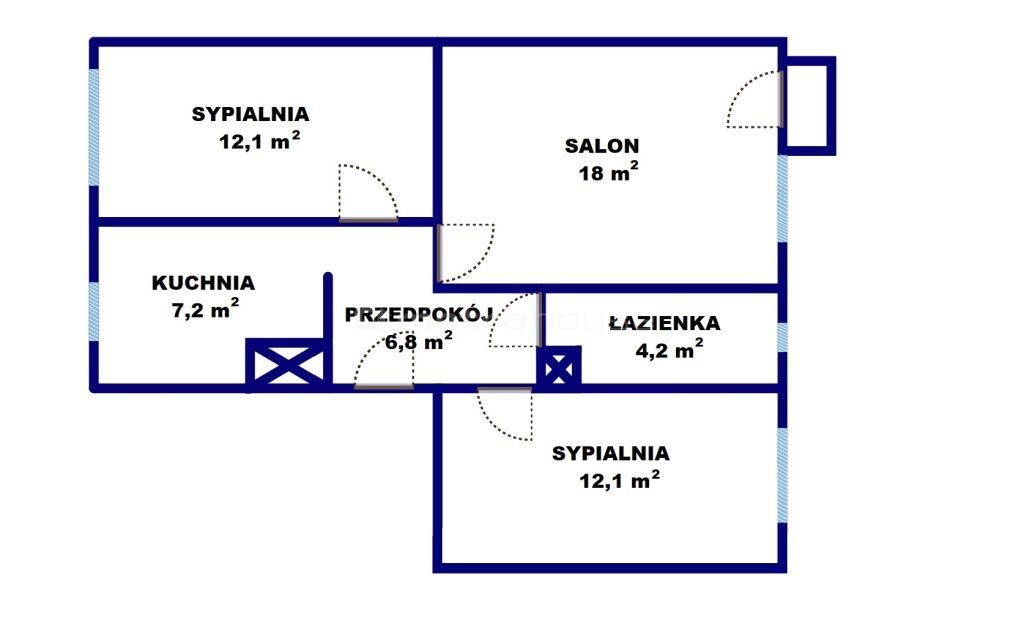 Mieszkanie trzypokojowe na sprzedaż Olsztyn, Osiedle Jaroty, Boenigka  60m2 Foto 13
