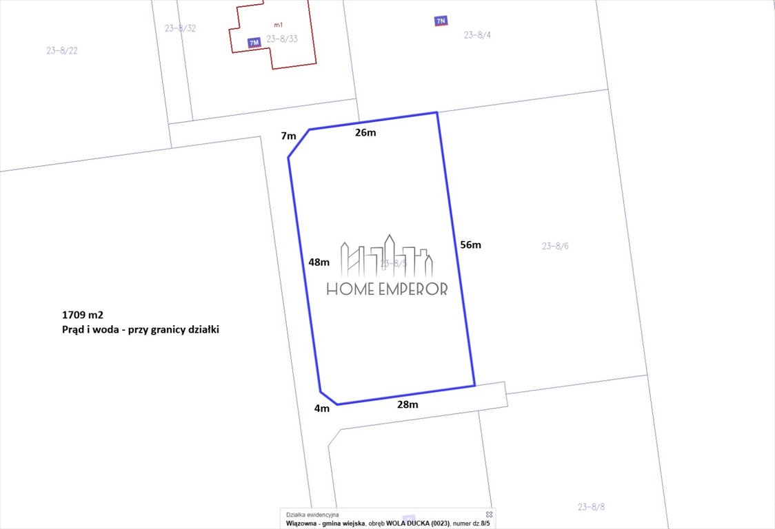Działka 1709 m² z mediami, bez planu - polecam! Wola Ducka  1 709m2 Foto 1