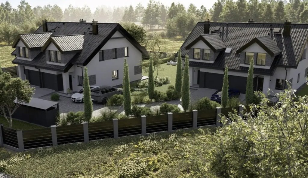Nowoczesny bliźniak 136 m² z garażem i 5 pokoi Dobra, Biedronki  136m2 Foto 1