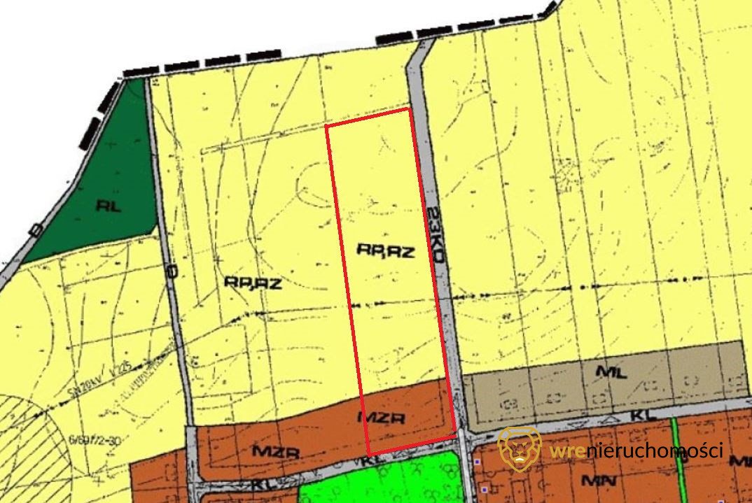 Działka budowlana na sprzedaż Miłosławice  24 100m2 Foto 1