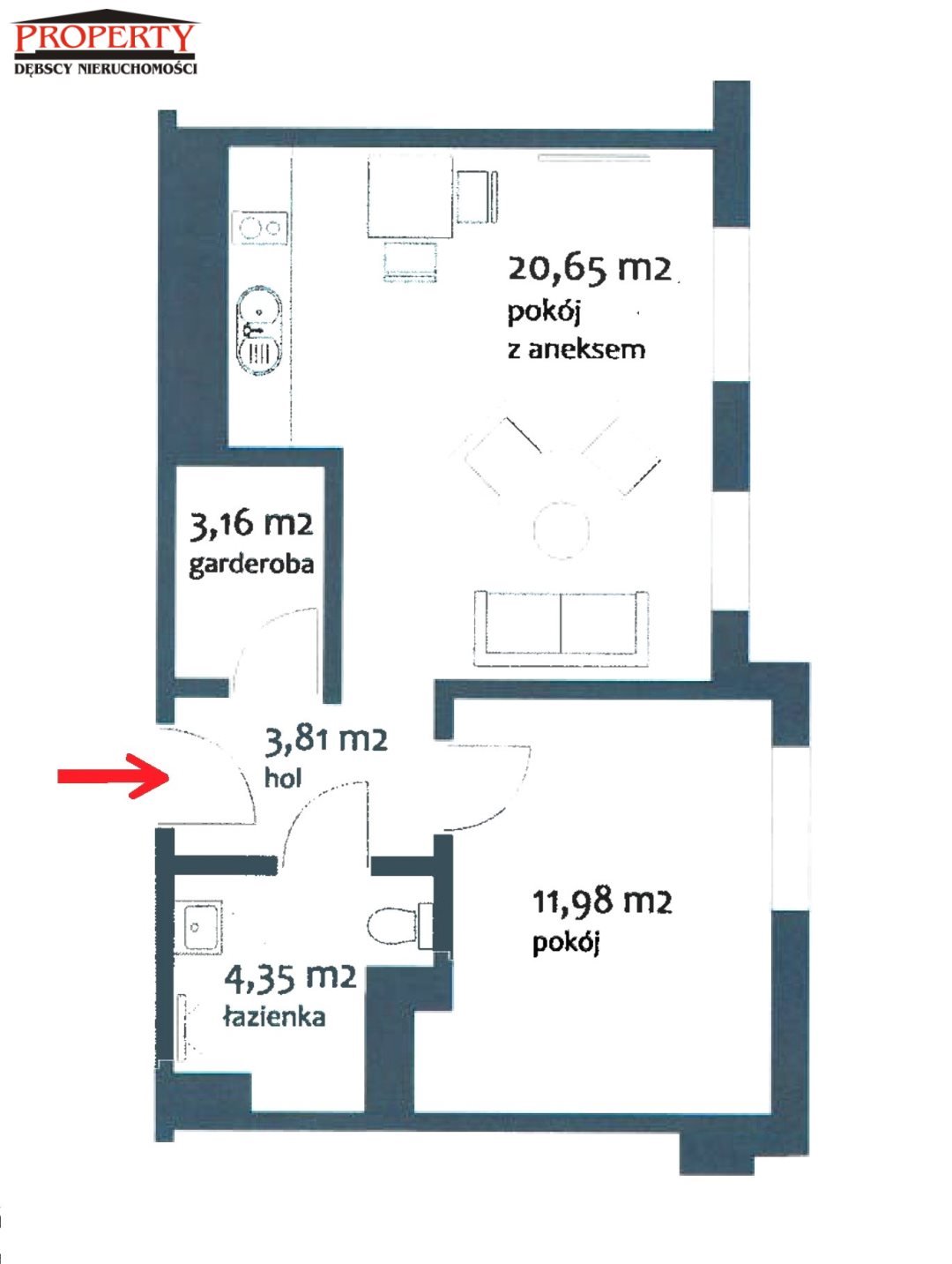 Mieszkanie dwupokojowe na wynajem Łódź, Śródmieście, Śródmieście, Narutowicza  44m2 Foto 17