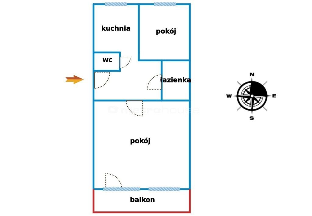 Mieszkanie dwupokojowe na sprzedaż Pabianice, Bugaj  49m2 Foto 7