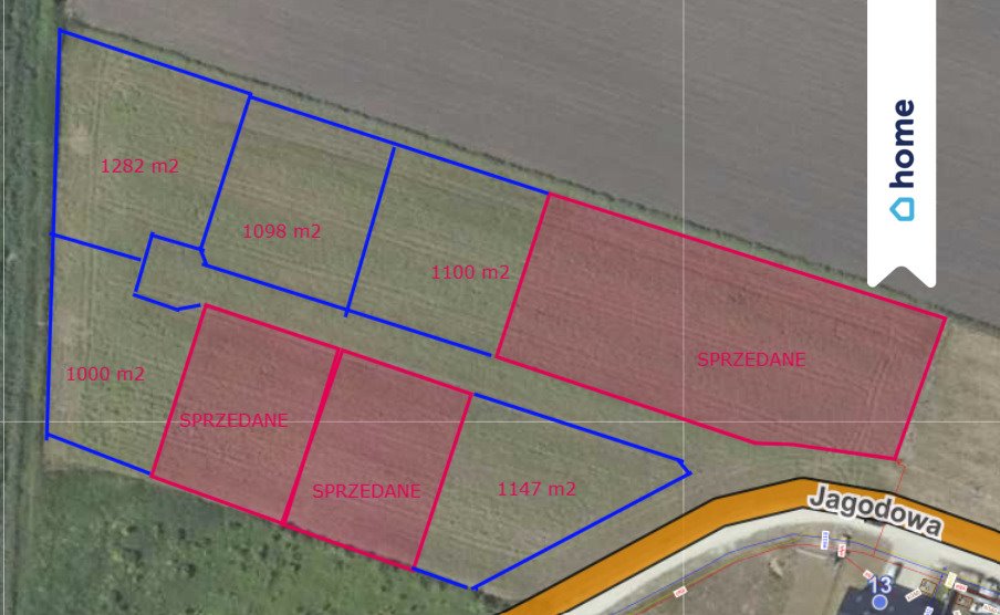 Działka budowlana na sprzedaż Żórawina  1 000m2 Foto 1