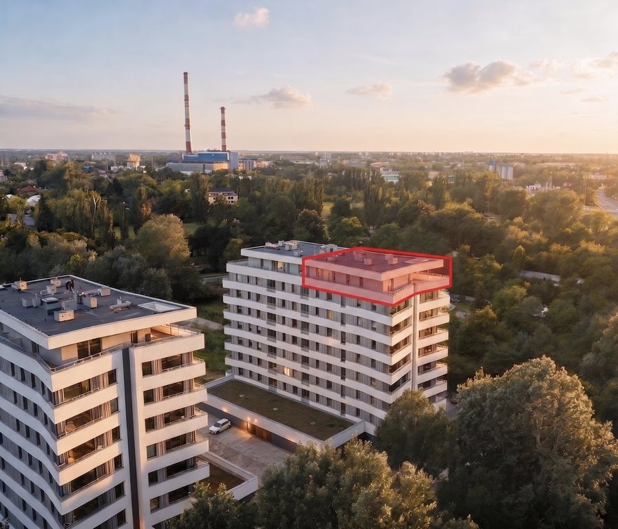 Na sprzedaż luksusowy penthouse 119 m² z 90 m² tarasem i panoramicznym widokiem: Łódź Radogoszcz Radogoszcz: Nad Sokołówką