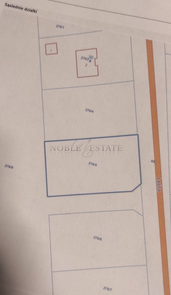 Działka budowlana na sprzedaż Sękowo, Leśna  935m2 Foto 1