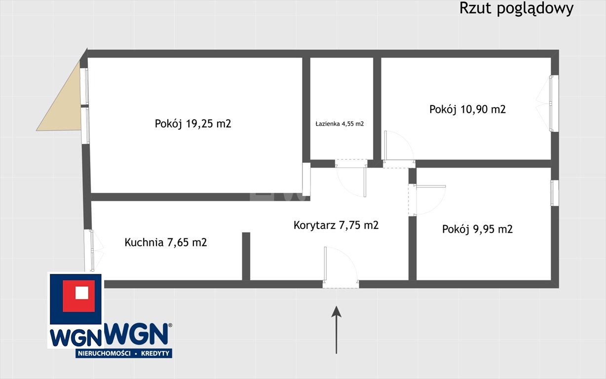 Mieszkanie trzypokojowe na wynajem Poznań, Strzeszyn, Literacka  60m2 Foto 13