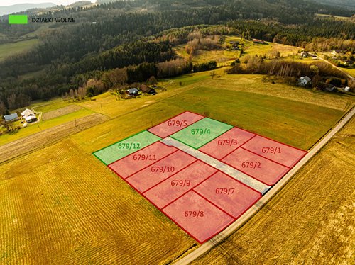 Działka budowlana na sprzedaż Szymbark, Widokowy kompleks działek w Beskidzie Niskim  1 026m2 Foto 5