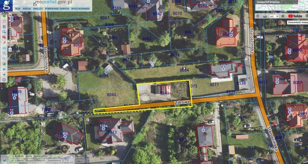 Działka 691 m² w Dąbrowie Górniczej – idealna pod inwestycję Dąbrowa Górnicza, Zdrowa  691m2 Foto 1