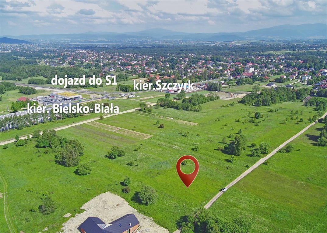 Działka budowlana na sprzedaż Buczkowice, Kaczeńców  1 377m2 Foto 4