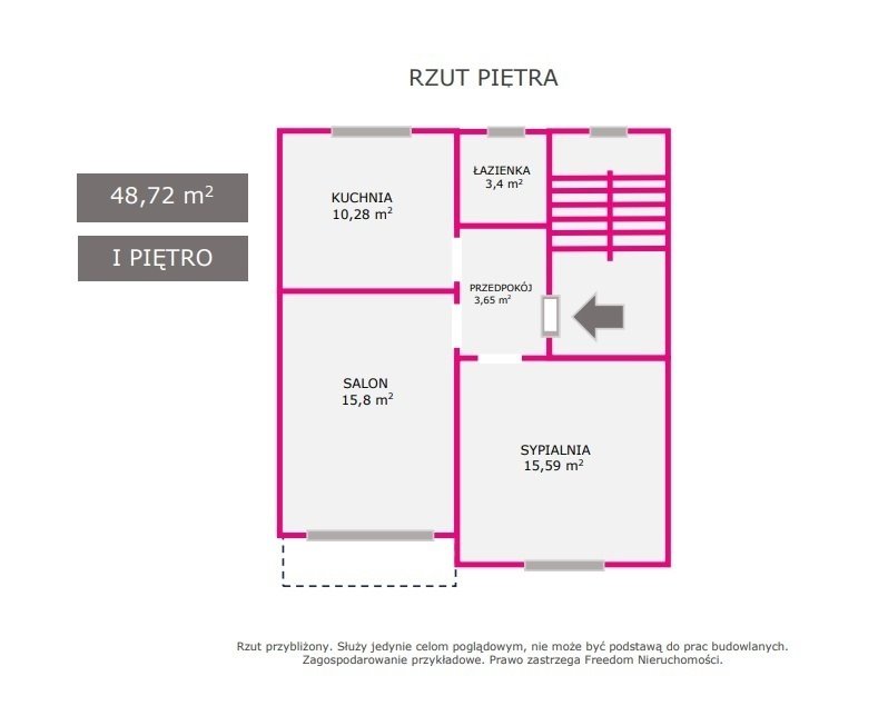 Mieszkanie dwupokojowe na sprzedaż Dąbrowa Górnicza, Podłęknicka  49m2 Foto 1