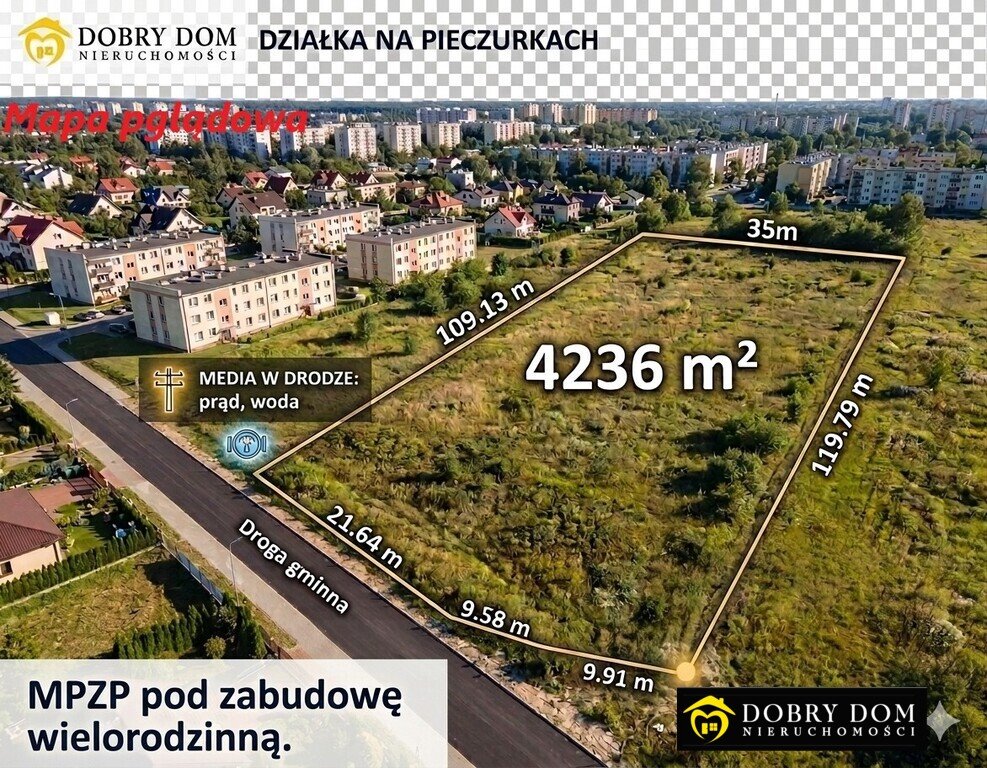 Działka 4236 m² pod zabudowę wielorodzinną - polecam Białystok, Pieczurki  4 236m2 Foto 1