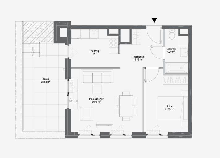 Mieszkanie dwupokojowe na sprzedaż Warszawa, Włochy, Raków, Fajansowa  49m2 Foto 1