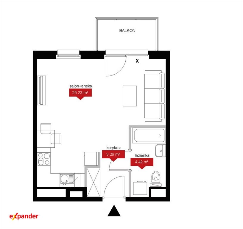 Polecam nowoczesne 32,94 m² w inwestycji Atrium na Szczepinie Wrocław, Góralska  33m2 Foto 1