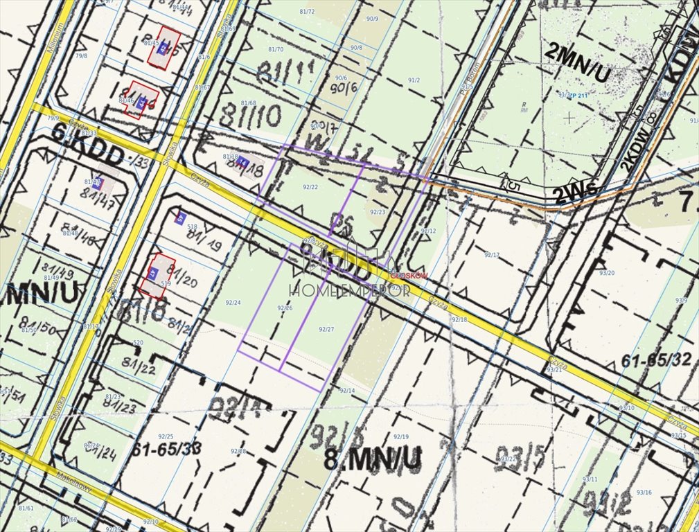 Działka budowlana na sprzedaż Głosków, Słowika  1 046m2 Foto 1