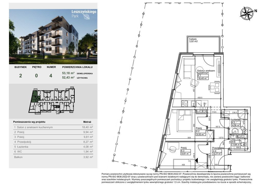 Mieszkanie trzypokojowe na sprzedaż Bydgoszcz, Szwederowo, Stanisława Leszczyńskiego  52m2 Foto 4