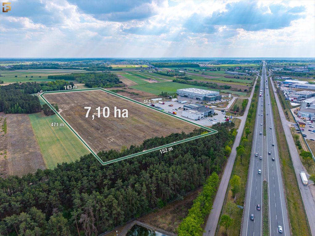Działka 7,1 ha pod inwestycję - dostęp do S8 i plan zagospodarowania Karpin, Firmowa  71 000m2 Foto 1