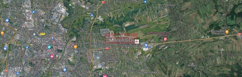 Działka usługowa 15 000 m² przy drodze krajowej 94 Rzeszów  15 000m2 Foto 1
