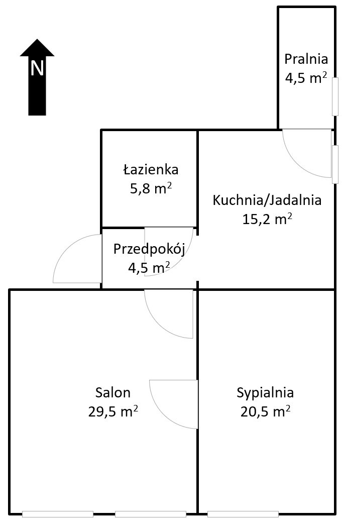 Mieszkanie dwupokojowe na wynajem Łódź, Śródmieście, Wierzbowa 40  80m2 Foto 2