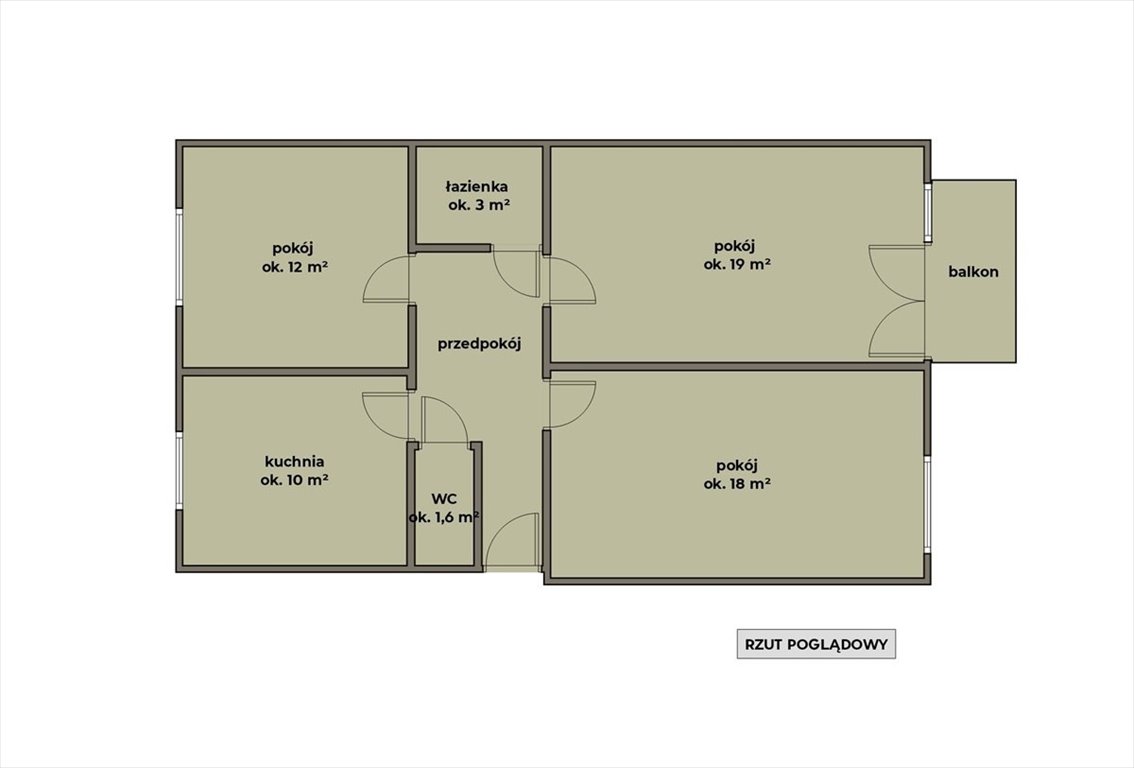 Kraków - Podgórze 73 m² z potencjałem aranżacji Kraków, Podgórze, Stare Podgórze, Kalwaryjska  73m2 Foto 1