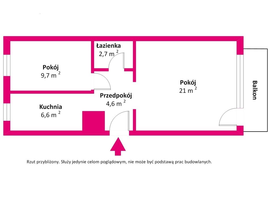 Mieszkanie dwupokojowe na sprzedaż Puławy, Karola Olszewskiego  47m2 Foto 5