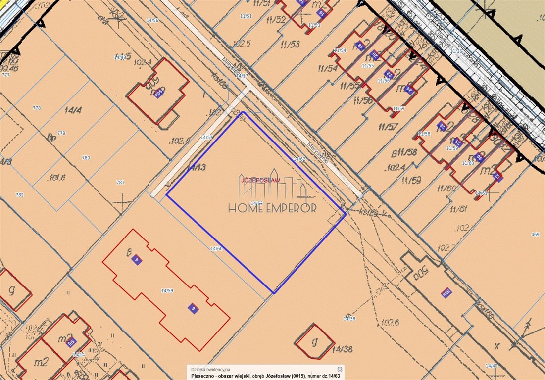 Działka budowlana na sprzedaż Józefosław, Marysieńki  1 200m2 Foto 1