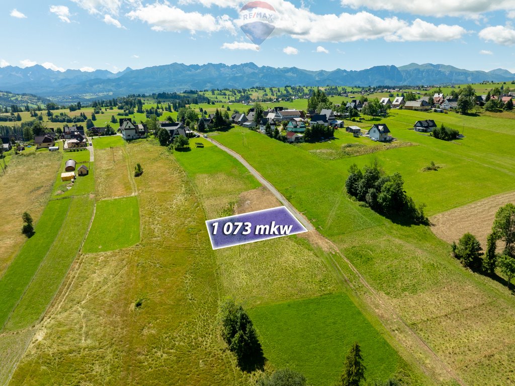 Działka 1073 m² z widokiem na Gorce, spokojna okolica Sierockie  1 073m2 Foto 1