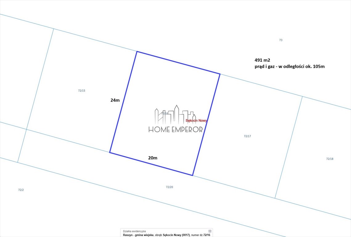 Działka 491 m² z warunkami zabudowy w Sękocinie Nowym Sękocin Nowy, Na Polanie  491m2 Foto 1