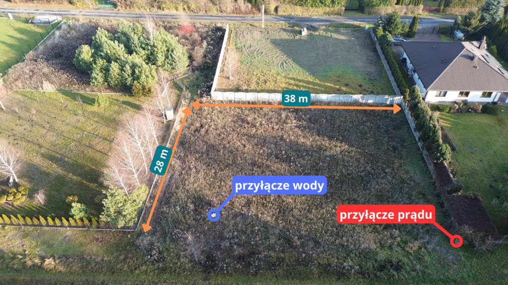 Działka budowlana na sprzedaż Nowe Chrusty, Rokicińska  1 211m2 Foto 2