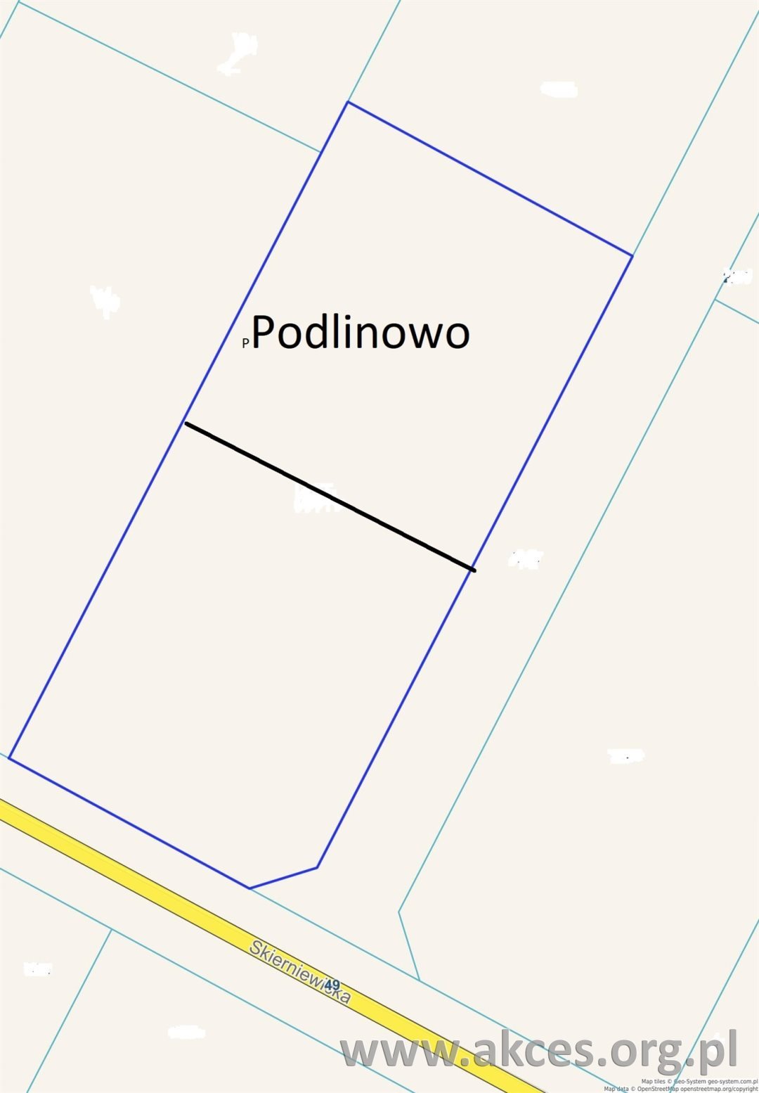 Zapraszam do obejrzenia działki 3350 m² z pozwoleniem na bliźniak Podlindowo  3 350m2 Foto 1