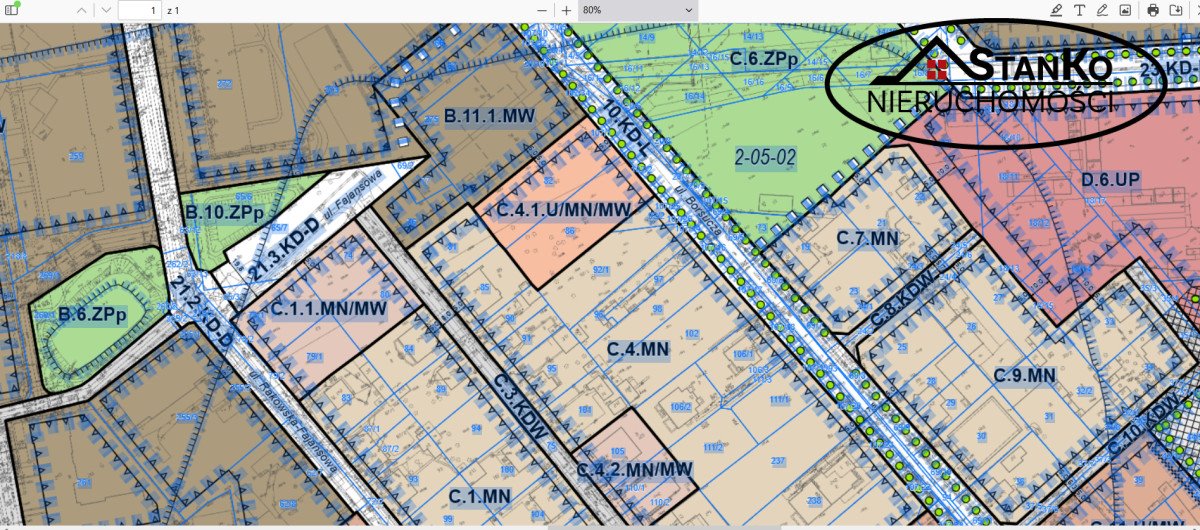 Działka 1335 m² pod zabudowę jednorodzinną, media, MPZP Warszawa, Włochy, Borsucza  1 335m2 Foto 1