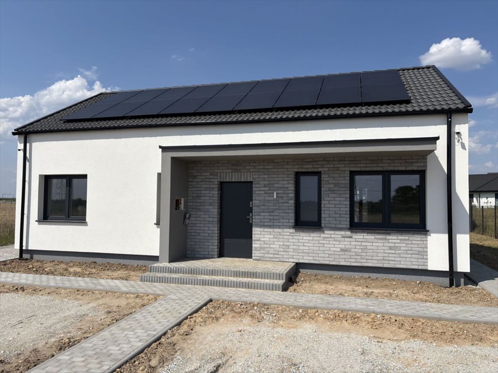 Nowoczesny dom parterowy z garażem, 80 m2, stan deweloperski Środa Wielkopolska  75m2 Foto 1