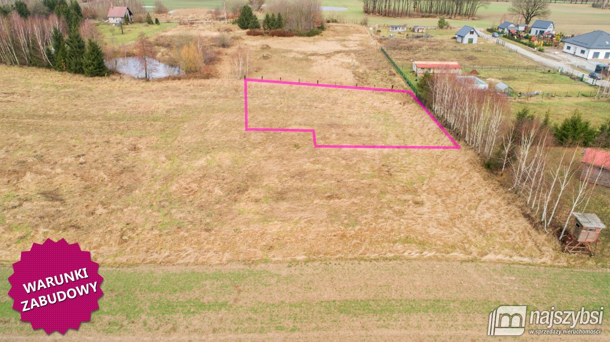 Działka pod zabudowę w Gościnie, 1484 m², pełna swoboda! Kołobrzeg, Gościno  1 484m2 Foto 1