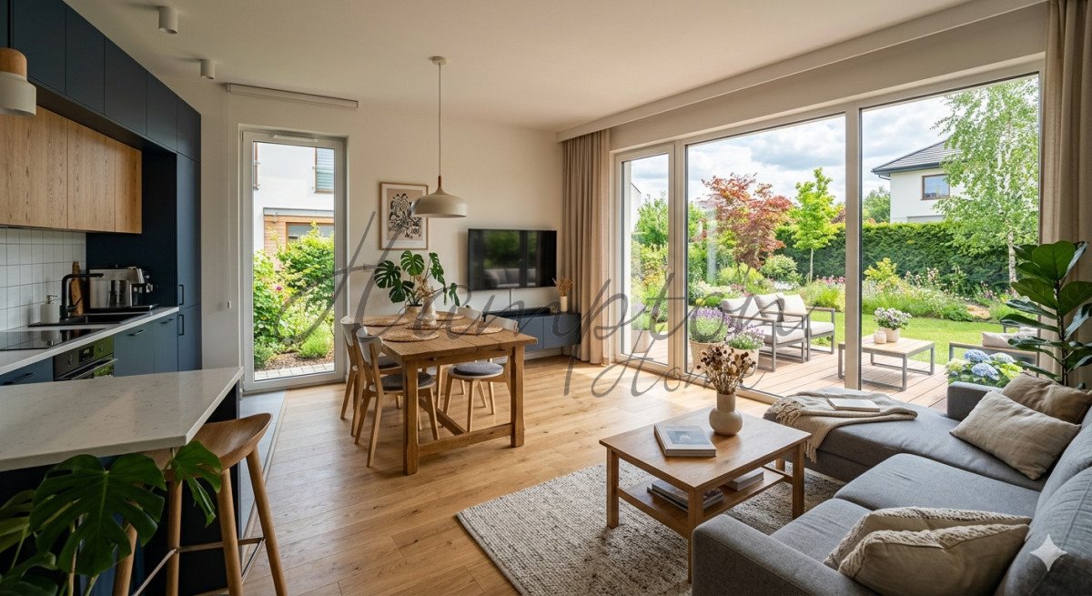 Polecam nowoczesny segment 82,8 m² z ogrodem i 4 pokojami Warszawa, Wawer, Wiązana  83m2 Foto 1